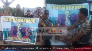 Angkatan 351 Atlas 1999/2000 Polda Gorontalo Turut Mengambil Bagian, Menyalurkan Bantuan Kemanusiaan Untuk Bolmut
