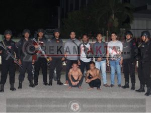 Lakukan Patroli Rutin, Tim Ilato Brimob Polda Gorontalo Amankan 2 Orang Pelaku Balap Liar