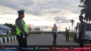Satuan Lalu Lintas Polres Gorontalo Utara, Adakan Sosialisasi Pencegahan Covid-19