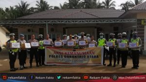 Kapolres Gorontalo Utara Pimpin Aksi Kemanusiaan, Bagi-Bagi Sembako