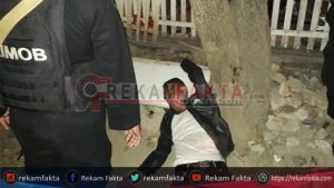 Patroli Rutin Tim Ilato SatBrimob Polda Gorontalo Temukan Warga Kecelakaan Tunggal Karena Mabuk