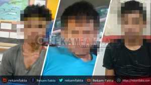 Terduga Pelaku Pencurian di Toko Alfamart Desa Titidu, Berhasil Dibekuk Tim Piranha Sat. Reskrim Polres Gorontalo Utara.