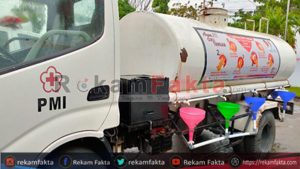 PMI Provinsi Gorontalo Sulap 2 Unit Mobil Tangki Menjadi Wadah Cuci Tangan Massal