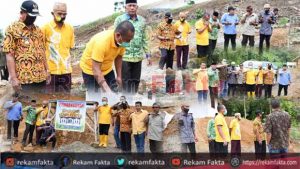 Ridwan Yasin Letakkan Batu Pertama Pembangunan Masjid Al-Yasin Di Gorut.