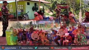 Tugas Selesai Dan Akan Balik Ke Gorontalo, Satgas Yonif 713 Gelar Pisah Sambut Pos Bendungan Tami Dengan Warga Binaan