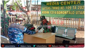 Sebelum Dan Sesudah Kegiatan, Personil TMMD Tetap Patuhi Dan Jalankan Protocol Kesehatan