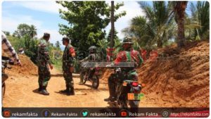 Tunggangi Sepeda Motor, Brigjen Bagus Kunjungi Lokasi TMMD Di Gorontalo Utara