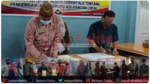Politeknik Gorontalo (Poligon) Lakukan MoU Dengan Dinas Pangan Provinsi Gorontalo