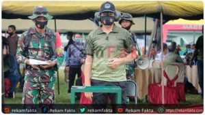 Dalam Rangka Hut Korem 133/Nwb Ke-2 Tahun 2020, Polda Gorontalo Turut Menyemarakkan Lomba Menembak