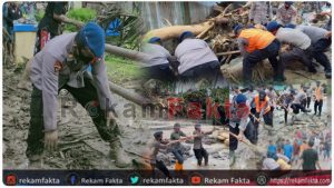 Banjir Bandang Kembali Menerjang Bone Bolango, Tim SAR Ilato SatBrimobda Gorontalo Langsung Turun Membantu Warga Sekitar