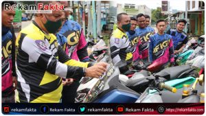 Ridwan Yasin Melepas Iring-Iringan Touring Komunitas Motor MFI Gorontalo Utara
