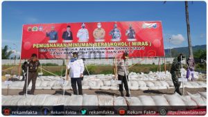 Bertepatan Hari Kesaktian Pancasila, Polda Gorontalo Musnahkan 33.334,3 Liter Miras Cap Tikus