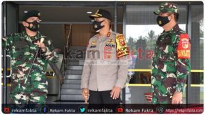 Sinergitas TNI-POLRI, Danrem 133/NW Dampingi Pangdam XIII/Merdeka Kunjungi Polda Gorontalo