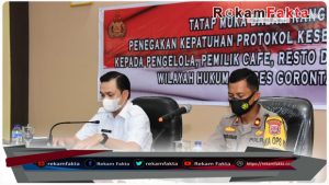Polres Gorontalo Kota Bersama Pemkot Gelar Pertemuan Dengan Pemilik Cafe Dan Warkop