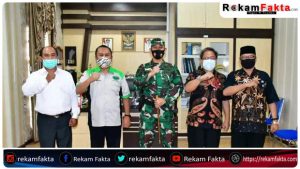 Bahas Fasilitas Jalan Akses Latihan, Danbrigif 22/Ota Manasa, Temui Sekda Ridwan