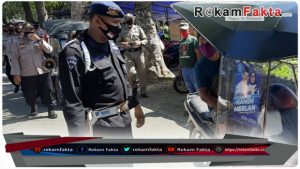 Personil SatBrimobda Gorontalo Yang Tergabung Dengan Operasi Aman Nusa Turut Memberikan Himbauan Protocol Kesehatan