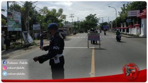 Personil SatBrimobda Gorontalo Ikut Serta Dalam Operasi Yustisi Aman Nusa Penegakan Protocol Kesehatan