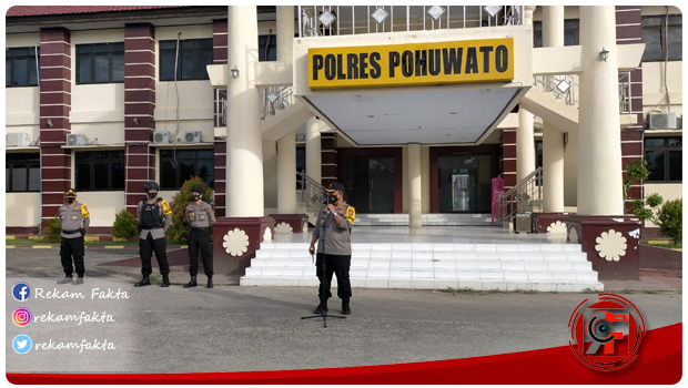 AKBP Teddy Rayendra Pimpin Apel Tim Gabungan Untuk Pengamanan Pilkada Pohuwato