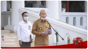 Pimpin Apel Awal Bulan, Anas Kembali Tekankan Disiplin Prokes ASN Boalemo
