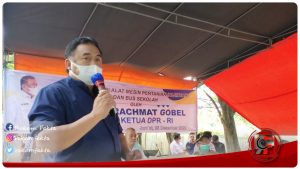 Serahkan Bantuan Bus Sekolah Dan Alsintan, Indra Yasin Kagum Dengan Kepedulian Rachmat Gobel