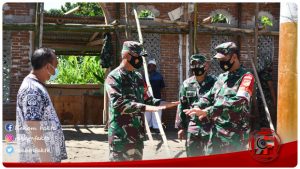 Dalam Rangka Hari Juang TNI-AD, Danrem 133/NW Tinjau Rehab Mesjid Di Desa Botumoputih
