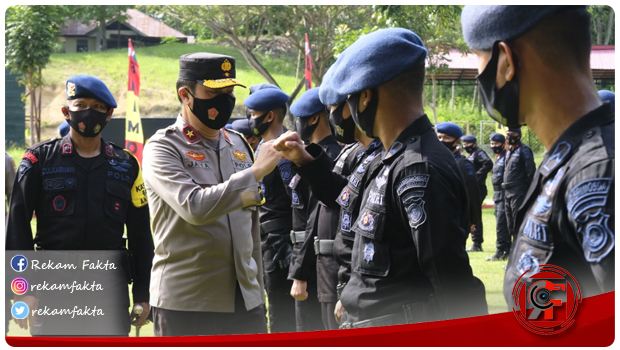 Wakapolda Brigjen Jaya Subrianto Pimpin Apel Penyambutan Personil Brimob Polda Gorontalo BKO Polda Metro Jaya