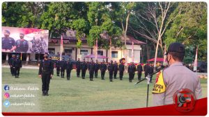 Karo Ops Polda Gorontalo Pimpin Apel Pelepasan 60 Personil Brimob BKO Sulawesi Selatan