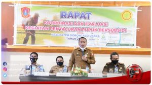 Cegah Kecurangan Dalam Pendistribusian Pupuk Bersubsidi, Pemda Gorut Gelar Rapat Koordinasi
