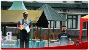 Korem 133/NW Gelar Apel Luar Biasa Dan Olahraga Bersama Awal Tahun 2021