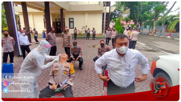 Bid DokKes Polda Gorontalo Rutin Lakukan Rapid Tes Kepada PJU Dan Kapolres Jajaran