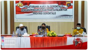 Wujudkan Polri Yang Presisi, Kapolda Gorontalo Gelar Silaturohmi Dengan Pengurus Rabithah Al Alawiyah Propinsi Gorontalo