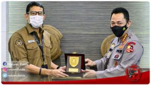 Dikunjungi Sandiaga, Kapolri Bahas Penguatan 5 Destinasi Super Prioritas
