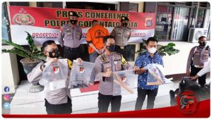 Team Rajawali Polres Kota Dan Resmob  Polda Gorontalo Berhasil Amankan Pelaku Pembunuhan Waria Di Kos Archy