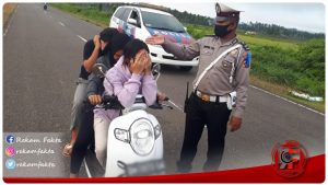Terkait Maraknya Balap Liar, Tim Gabungan Polda Dan Polres Gorontalo Serta Brimob Amankan 61 Unit Roda Dua