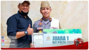 Kapolsek Tapa IPTU M. Atmal Fauzi Raih Peringkat Pertama Pada Ajang Audisi Da’i Kamtibmas 2021