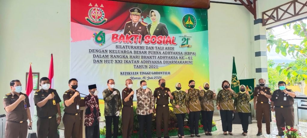 Menyongsong HBA Ke-61 Kejati Gorontalo Gelar Kegiatan Silaturahmi Dengan Purna Adhyaksa
