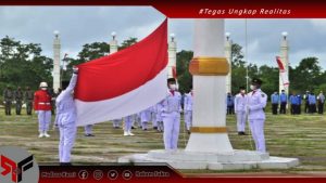 Pemkab Malra Gelar Upacara HUT Kemerdekaan RI ke-76 Dengan Menerapkan Prokes Ketat