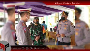 Letkol Purbo Awin Niarto Tinjau Pelaksanaan Vaksinasi Covid-19 Di Pasar Marisa