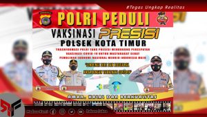 Polsek Kota Timur Jemput Dan Berikan Sembako Pada Masyarakat Yang Melaksanakan Vaksin