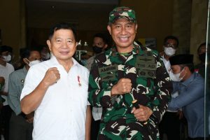 Brigjen Amrin Ibrahim Dampingi Menteri PPN / Kepala Bappenas Suharso Monoarfa Kunker Di Kabupaten Gorontalo Utara