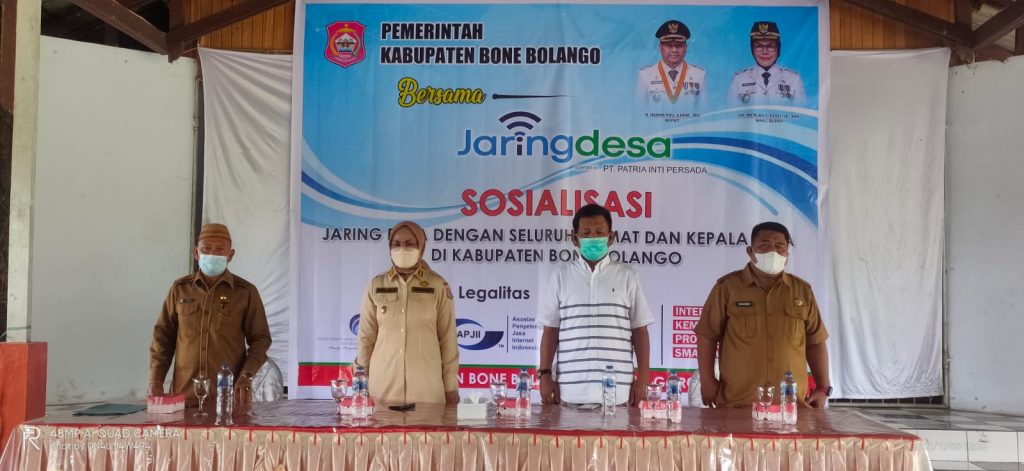 Dihadiri Semua Camat Dan Kades Se-Bone Bolango, Wabup Merlan Uloli Perkenalkan PT. Patria Inti Persada Dengan Program Internet Murah