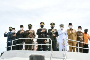 Danrem 133/NW Hadiri Upacara Tabur Bunga Untuk Memperingati Hari Pahlawan 10 November 2021