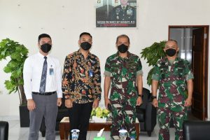 Danrem 133/NW Terima Kunjungan Pimpinan Bank Mandiri Provinsi Gorontalo