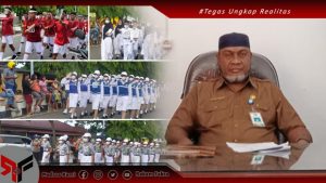 54 Grup Gerak Jalan Indah Meriahkan HUT PGRI Ke 76 Tahun Di Malra