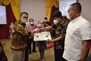 Bupati Boalemo Hadiri Evaluasi Surveilans Covid -19