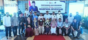 Dihadiri Kepala Desa Se-Kabupaten Gorontalo Rachmat Gobel Bersama OJK Gelar Penyuluhan Jasa Keuangan Tentang Waspada Investasi