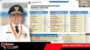 Kota Gorontalo Peringkat Enam Nasional Dalam Penerapan SPM, Marten Kembali Ukir Prestasi