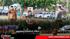 PJ Bupati Boalemo Pimpin Apel Gelar Pasukan di Polres Boalemo
