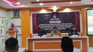 KPU Boalemo Gelar Sosialisasi Pembentukan Badan AD HOC (PPK dan PPS)