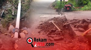 Pekerjaan Proyek Kabel Fiber Optik Dianggap Abal-Abal dan Membahayakan Pengguna Jalan